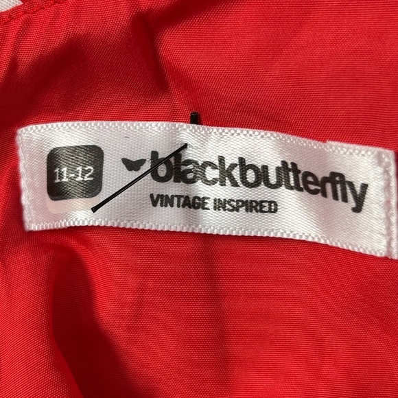 BlackButterfly Kids ‘Audrey’ Vintage Polka Dot 50’s Dress Red & White Sz 11-12 - Picture 11 of 12